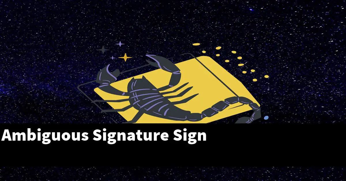 Ambiguous Signature Sign